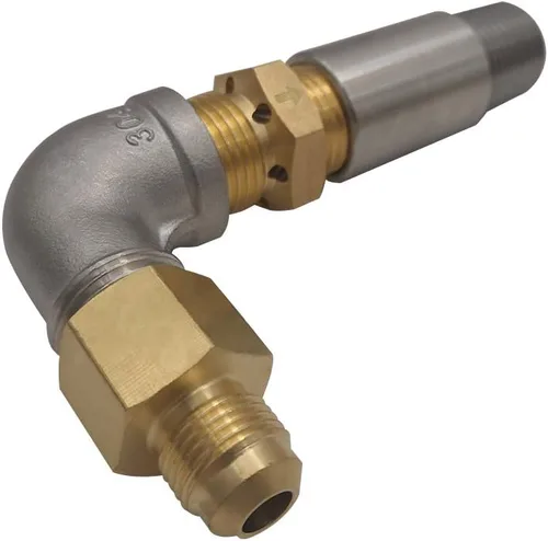 Miniatura 5 de MENSI Válvula pulverizadora de boquilla mezcladora de aire de 1/2 pulgada para fogata de gas propano en acero inoxidable, latón