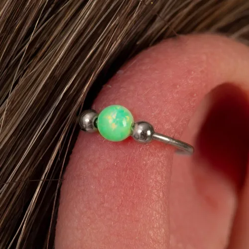 Miniatura 18 de Variedad de aretes de aro para cartílago