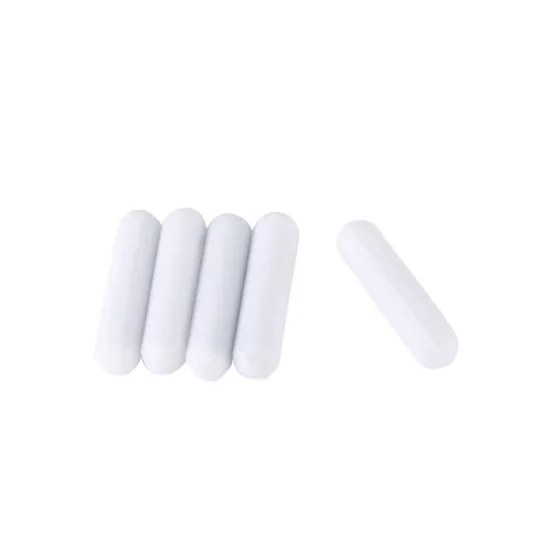 5 unidades de PTFE agitador magnético mezclador mezclador barra de agitación, color blanco, barra de agitación magnética, barra de laboratorio,