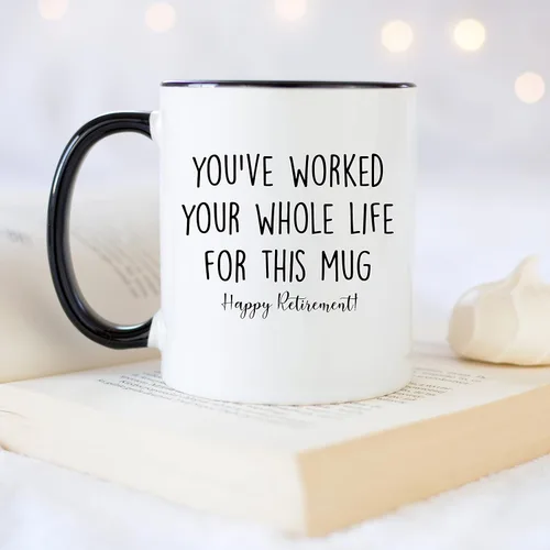 Miniatura 4 de YouNique Designs Taza de jubilación fresca para hombres y mujeres 2024, 11 onzas, taza de feliz jubilación, divertida taza de café de jubilación