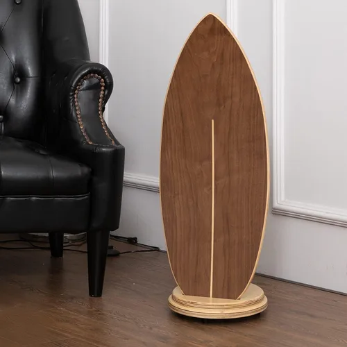 Miniatura 3 de Tabla de equilibrio para interiores, estilo surf, fitness en casa con rueda para ejercicio, entrenamiento atlético y deportes de tabla, divertido