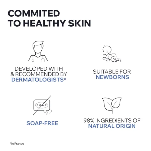 Miniatura 5 de Uriage Baby 1st cleansing water with Organic Edelweiss, Softens baby's delicate skin, Ultra-convenient pump, Soap Free, Face & body, Physiological pH