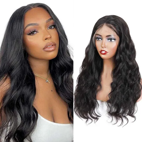 Miniatura 22 de Cabello humano ondulado con cierre frontal de encaje HD 4 x 4, cierre de encaje con cabello de bebé, cabello humano 100% virgen brasileño