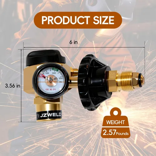 Miniatura 2 de Regulador de purga de nitrógeno VN-500, válvula de control de purga de nitrógeno de alta precisión con presión de prueba de 500 PSI, control