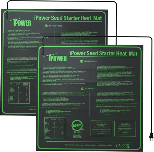 Miniatura 18 de iPower Alfombrilla térmica duradera e impermeable para plántulas, almohadilla hidropónica cálida para un inicio eficiente de semillas, uso