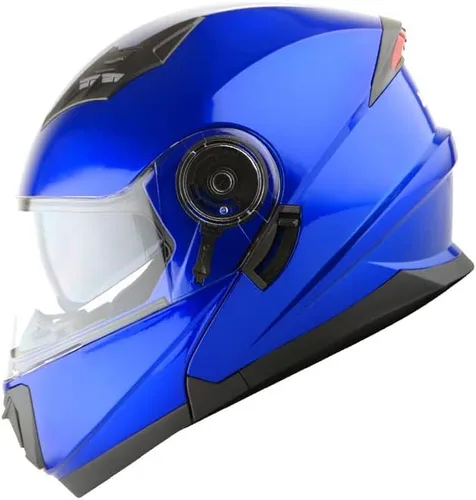 Miniatura 8 de 1Storm Nuevo Casco de Motocicleta de Cara Completa JH901 Negro Mate + Un Escudo Transparente Adicional: JH901