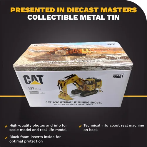 Miniatura 6 de Pala hidráulica para minería Caterpillar 6060 1:87 Diecast Masters - 85651 - Serie High Line