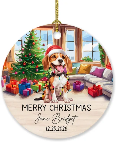 Miniatura 23 de Adorno de perro de Alaskan Malamute personalizado, árbol de Navidad, adorno de perro de Malamute de Alaska, regalos para amantes de los perros