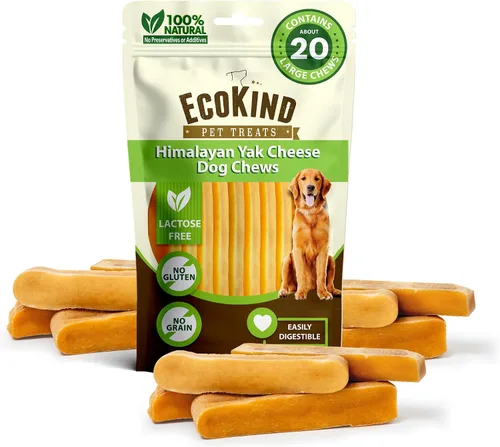 Miniatura 22 de EcoKind Masticables Premium de Queso de Yak Dorado del Himalaya para Perros, Golosinas para Perros de Raza Grande, Totalmente Natural, Masticable