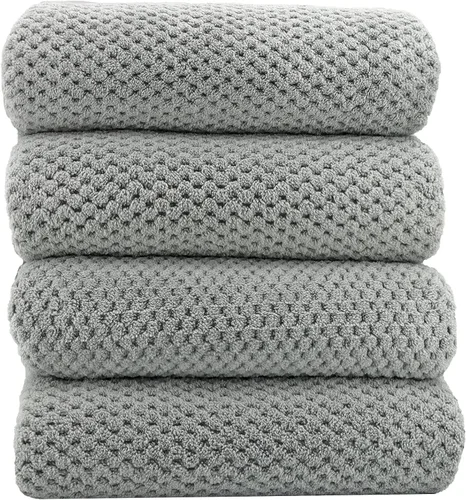 Miniatura 12 de YTYC Toallas, toallas de baño extra grandes de 29 x 59 pulgadas para baño, toallas de ducha súper suaves de secado rápido, peso ligero, microfibra