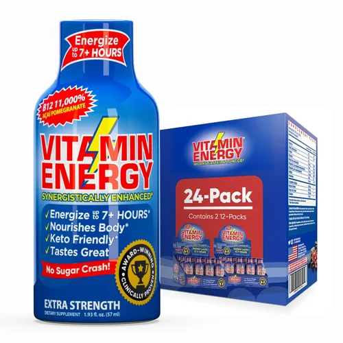 Miniatura 82 de Vitamin Energy Immune+ Extra Strength Energy Shot Army Orange 10 unidades, 260 mg de cafeína natural, vitaminas B, citicolina, té verde, apoyo