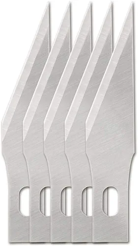 Miniatura 5 de Fiskars Exacto, cuchillo de precisión para manualidades, hoja multiusos con cubierta protectora, acero y 196010-1006 hojas número 11 estándar, 5