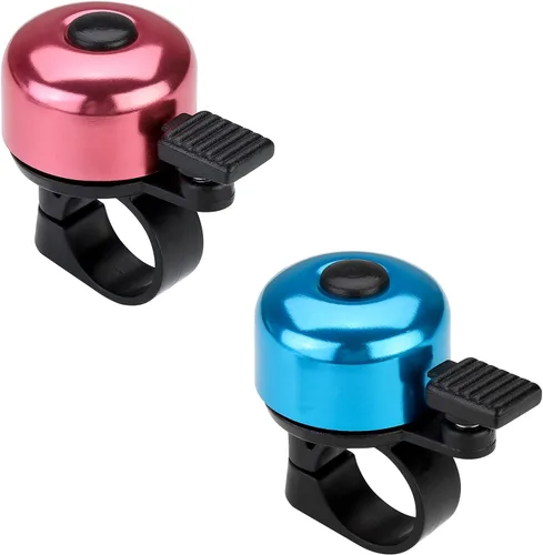 Miniatura 11 de Timbre de Bicicleta Timbre de Bicicleta Sonido Nítido para Adultos Niños Niños Niñas Rojo