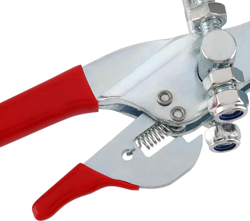 Miniatura 3 de MOUYAT Paquete de 6 abrazaderas de palanca resistentes, 2000 libras de capacidad de tracción con perno en U roscado ajustable, herramienta