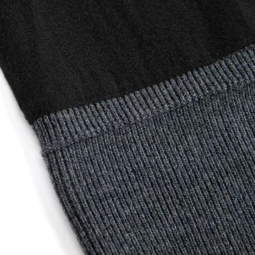 Miniatura 7 de Lallier Gorro de lana merino 100% con forro polar para hombres y mujeres, gorro de invierno cálido de punto acanalado de lana pura con caja de regalo