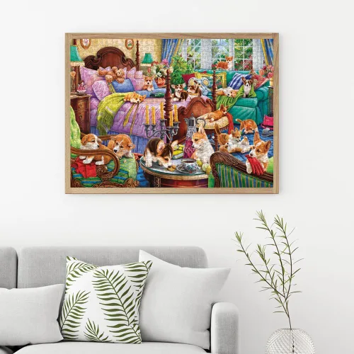 Miniatura 2 de Anatolian Puzzle - Perritos en el dormitorio, rompecabezas de 1000 piezas, #1143