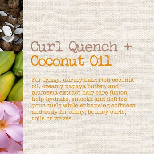 Miniatura 10 de Maui Moisture Curl Quench + Champú de aceite de coco + acondicionador para hidratar y desenredar el cabello rizado apretado, champú suavizante