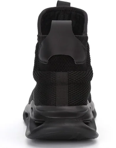 Miniatura 3 de XUNRUO Botas de seguridad de trabajo para hombres y mujeres, con puntera de acero, ligeras, transpirables, botas de construcción