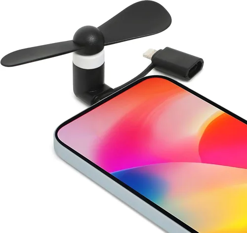 Miniatura 6 de Paquete de 24 mini ventiladores de mano a granel, mini ventilador portátil 2 en 1 para teléfono celular compatible con iPhone, iPad, Samsung