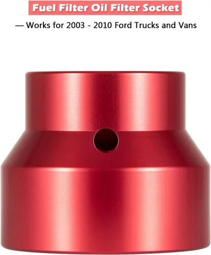 Miniatura 2 de Yoursme Enchufe de filtro de aceite de 0.945 in/1.417 in, removedor e instalador de tapa de filtro de combustible para Ford Powerstroke 2003-2010