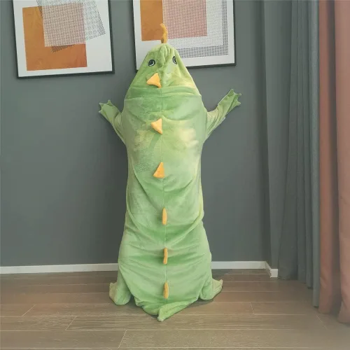 Miniatura 5 de Manta de Dinosaurio Vestible Saco de Dormir de Animal para Niños - Forro Polar de Franela Súper Suave, Cálido y Acogedor - Regalos de Dinosaurio