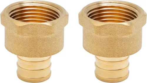 Miniatura 13 de SUNGATOR Paquete de 2 accesorios de latón PEX de 1" a 1" hembra NPT, certificados por