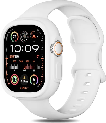 Miniatura 9 de Keebowz Funda Protectora de Silicona Compatible con Apple Watch de 38mm 40mm 41mm 42mm 44mm 45mm 46mm 49mm, Mujeres y Hombres, Correa Deportiva