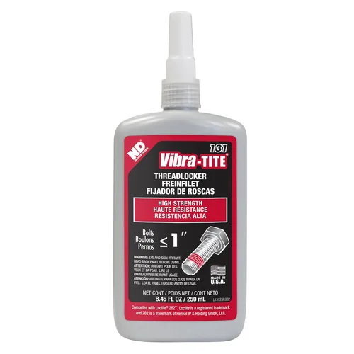 Vibra-TITE - 13125 131 Permanente Fuerza Anaeróbica Threadlocker, 8.5 fl oz Botella, Rojo