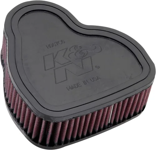 K&N Filtro de aire de motor original de alto flujo: Aumente la potencia y la accerlación, lavable, Premium, Filtro de aire de repuesto: compatible