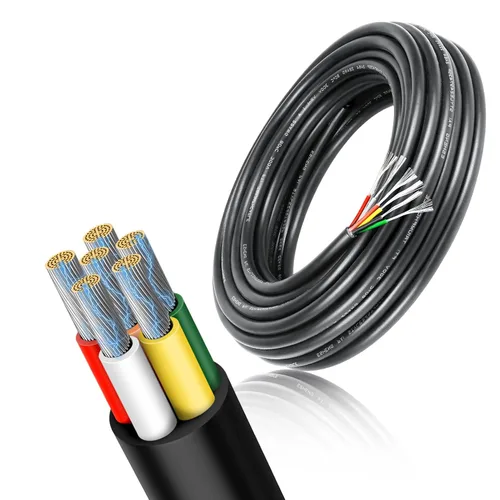 Miniatura 12 de Cable conductor de calibre 14, 4 conductores de cobre estañado 14/4 de 10 pies, cables eléctricos trenzados para altavoz, automoción, termostato