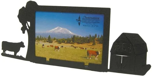 Miniatura 6 de Innovative Fabricators, Inc. American Steel Farm & Ranch - Marco de fotos, tractor de tracción en las cuatro ruedas, paisaje de 5 x 7, fabricado