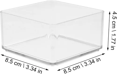 Miniatura 2 de 6 organizadores transparentes de cajones, cajas de almacenamiento de mesa transparentes para oficina, artículos diversos, organización de utensilios