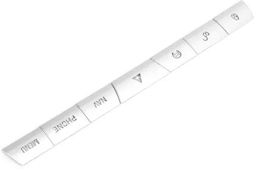 Miniatura 3 de Fydun Ajuste interior 7 unids multimedia panel botón cubierta etiqueta engomada aleación de aluminio plateado apto para Xf 2012‑2015
