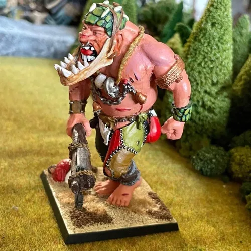 Miniatura 6 de Gigante 1 Ogro Troll en miniatura pintado Orcos Goblins Gargant Batallas de fantasía El Viejo Mundo Oldhammer 1.102 in
