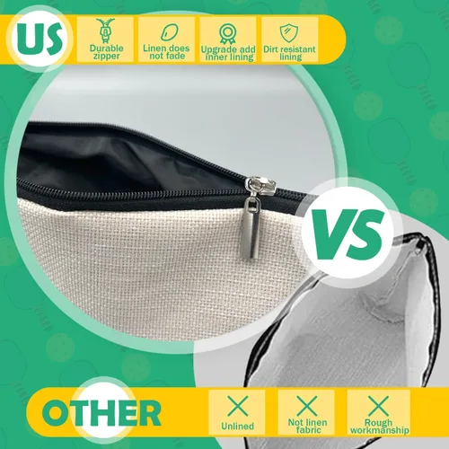 Miniatura 3 de Regalos de Pickleball para Mujeres RYYCDOI, Bolsa de Maquillaje de Pickleball Estuche Cosmético, Accesorios de Pickleball para Mujeres