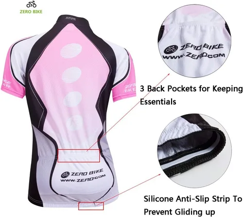 Miniatura 34 de Jersey de ciclismo para mujer, de manga corta, secado rápido, transpirable, para montaña.