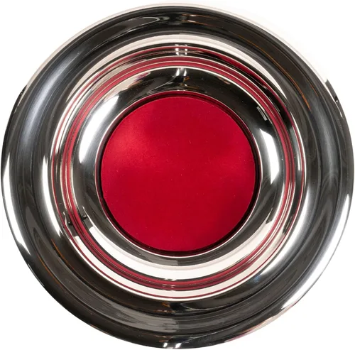 Miniatura 2 de BROADMAN CHURCH SUPPLIES RemembranceWare - Plato de oferta, plateado con fieltro rojo