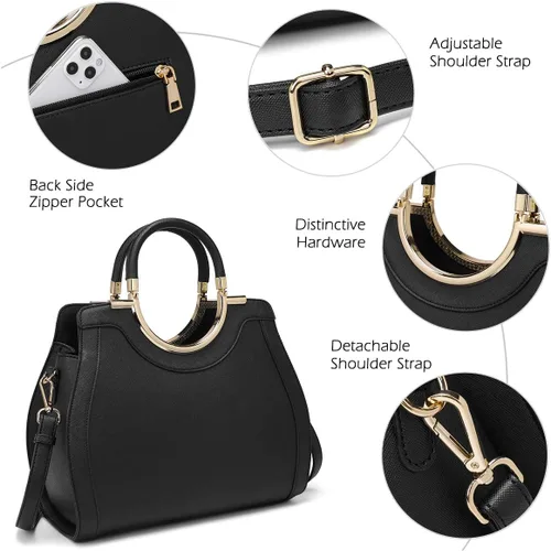 Miniatura 6 de LJOSEIND Bolsos de diseñador para mujer, bolsos de hombro estructurados