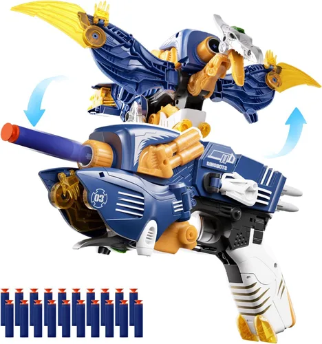 Blaster - Pistola de juguete de dinosaurio de aleación transformadora - Juguete de morphing 2 en 1 (pistola a dinosaurio), pistola de juguete de