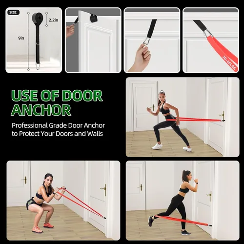 Miniatura 4 de Resistance Bands for Working Out, Pull Up Assist Bands Set, Workout for Women and Men, Exercise Bands,Training, Plasticity, Physical Therapy at