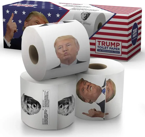 Miniatura 9 de Gagster Donald Trump - Papel higiénico divertido de 3 capas, 200 hojas, paquete de regalo de broma