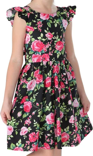 Miniatura 262 de Vestido de verano para niña, de algodón, con diseño floral