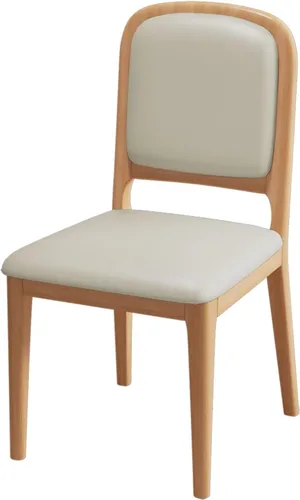 Miniatura 27 de Solid Wood Dining Room Chairs Minimalist,Kitchen Chairs with Soft Padded Back,Living Room Chair for Office Reading,Wood Frame,Armless Vanity