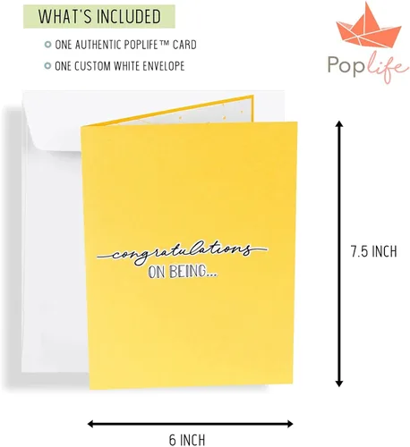 Miniatura 3 de PopLife Just Married - Tarjeta desplegable 3D de felicitaciones – Tarjeta de felicitación de boda, invitación de fiesta de boda, aniversario