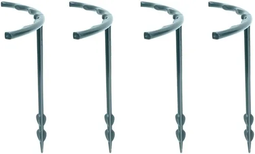 Miniatura 9 de HUFFA 2/4 unids plástico planta soporte pila marco invernadero arreglo semicírculo fijo varilla interior flor planta vid escalada soporte 4 piezas-L