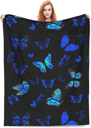 Miniatura 10 de Manta suave y cálida de franela, manta de cama de forro polar, regalo para decoración del hogar, silla, sofá, hongo, 50 x 40 pulgadas