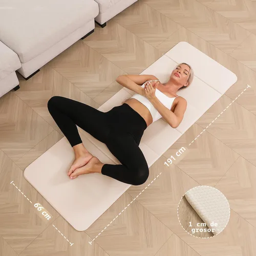 Miniatura 3 de PAIDU Esterilla de yoga plegable de 0.394 pulgadas de grosor, material POE, portátil, multifuncional, plegable, cómoda y duradera, fácil de llevar