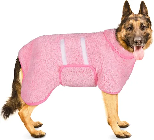 Miniatura 29 de Bienbee Bata de baño para perro, de secado rápido, súper absorbentes, para perros pequeños, medianos y grandes, abrigo de secado para después