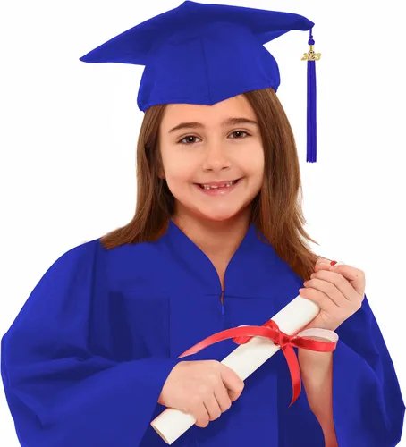 Miniatura 7 de Aneco Juego de gorro de graduación para jardín de infantes preescolar con borla 2023 y banda de graduación para tamaño infantil