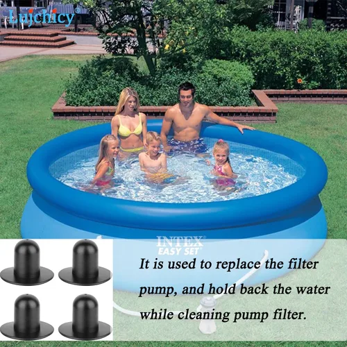 Miniatura 6 de Tapón de enchufe de pared para bomba de piscina, filtro de repuesto para piscinas Bestway e Intex, tapón de pared (negro)